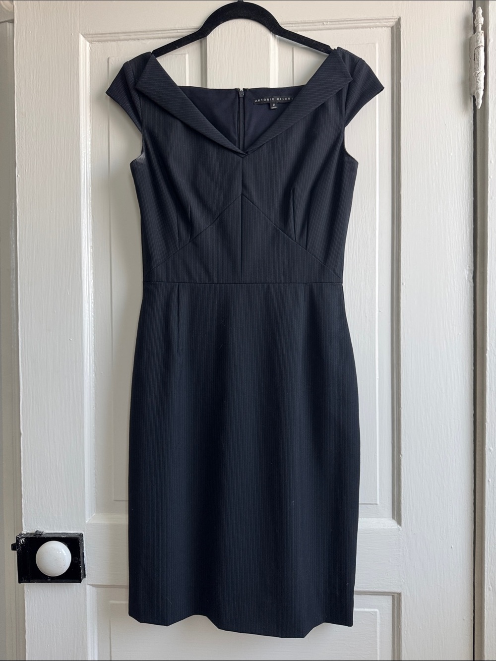 ANTONIO MELANI Black Midi Dress